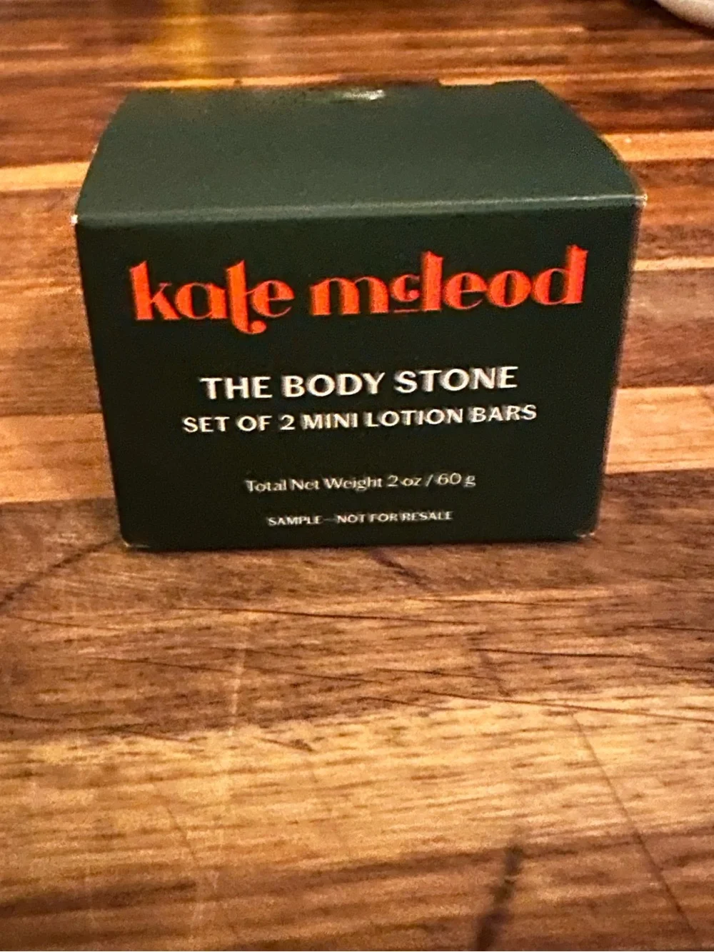 Kate McLeod set of 2 mini lotion bars NEW